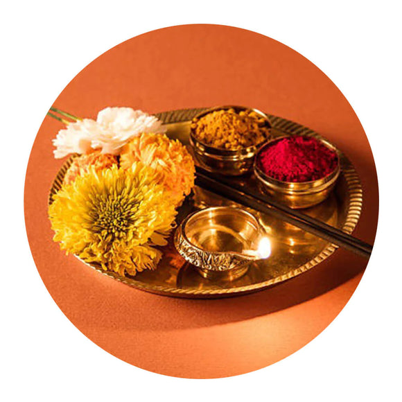 Enchanting Om Rakhi with Chocolates N Puja Thali - For INDIA | UK Gifts  Portal