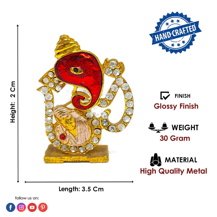 Om with Ganesh and Sai Baba Puja Store Online Pooja Items Online Puja Samagri Pooja Store near me www.satvikworld.com