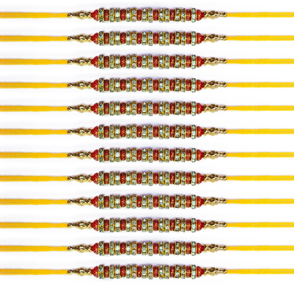 Rakhi Set of 12 Pcs Puja Store Online Pooja Items Online Puja Samagri Pooja Store near me www.satvikstore.in