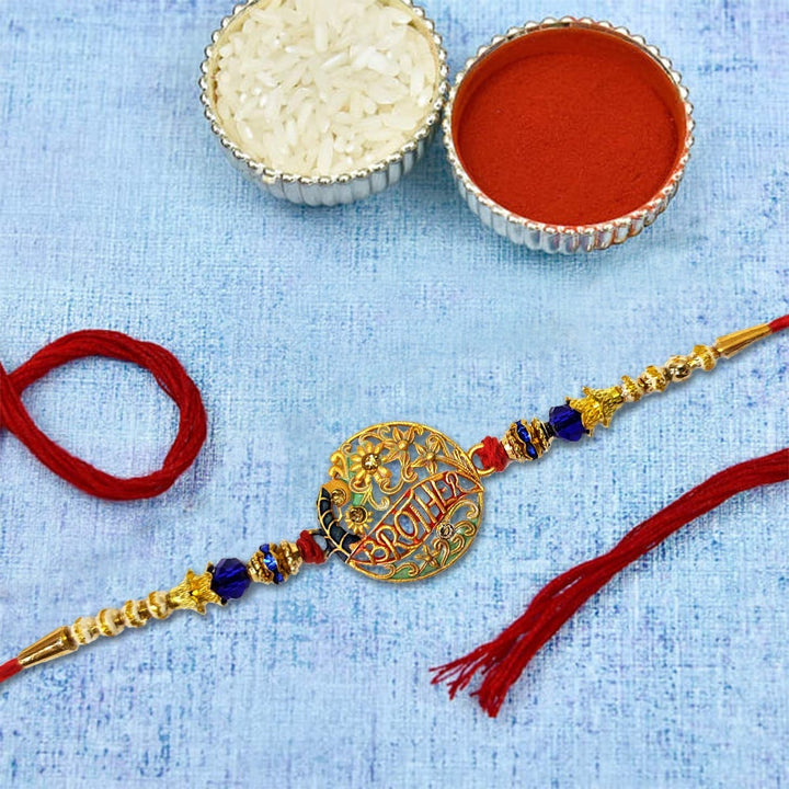 Rakhi with Mug Gift Combo Set Puja Store Online Pooja Items Online Puja Samagri Pooja Store near me www.satvikstore.in