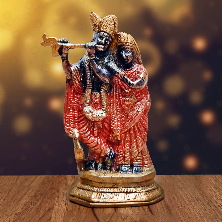 Brass Radha Krishna Idol Puja Store Online Pooja Items Online Puja Samagri Pooja Store near me www.satvikstore.in