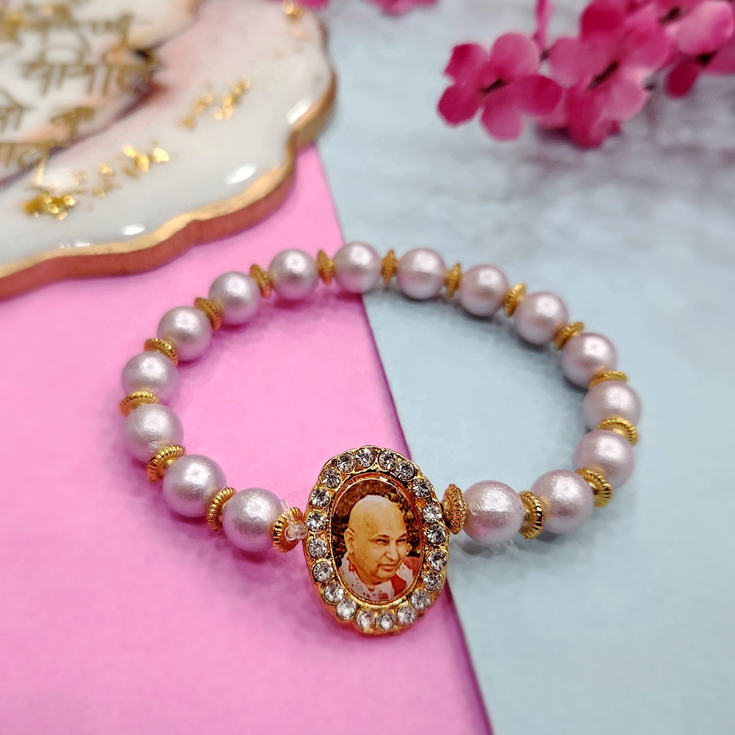 4 Guruji bracelets | Shukrana Guruji Bracelet | Guruji mementos | Satsang  Return Favors | Satsung Gifts | Guruju Satsang | Guruji Blessing Bracelet |  Rudraksha | Religious