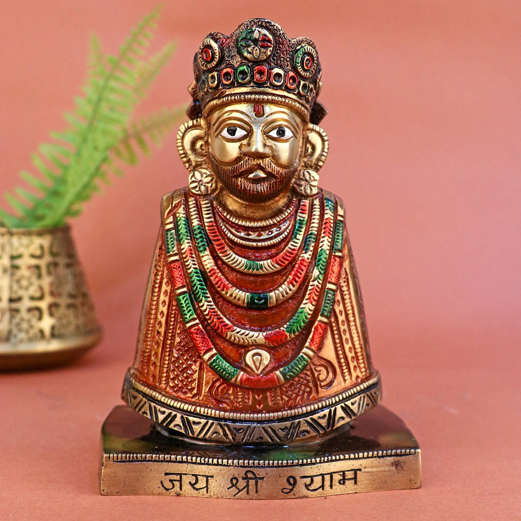 Khatu Shyam Ji - Brass Statue - Baba Khatu shyam metal figure