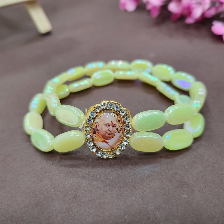 Buy GAC Unique Rudraksha Beads Guruji Swaroop Bracelet with Metal Flowers -  Handmade with love - Stylish Guruji Bracelets for Men/Women/Ladies at  Amazon.in