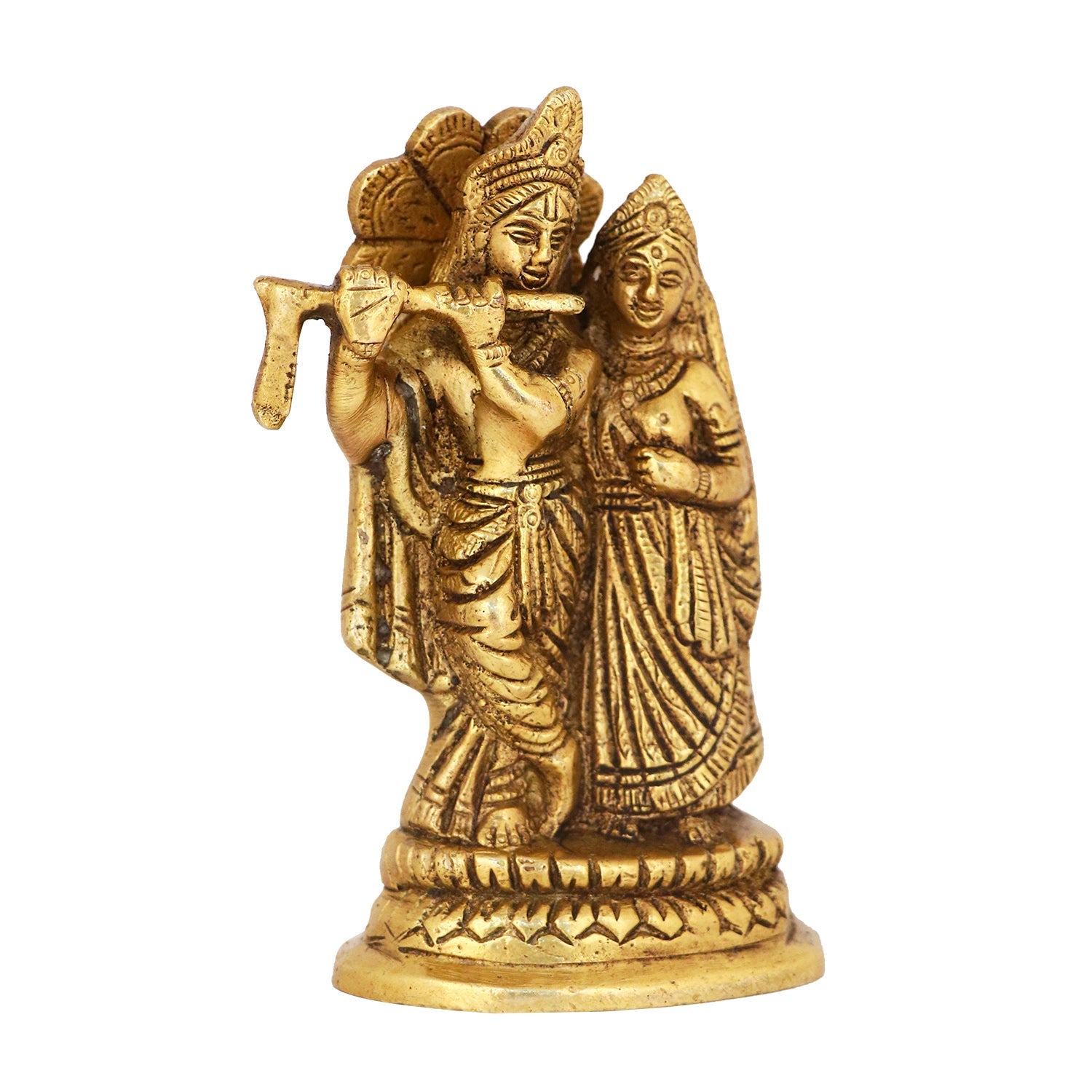 Brass Small Radha Krishna Idol